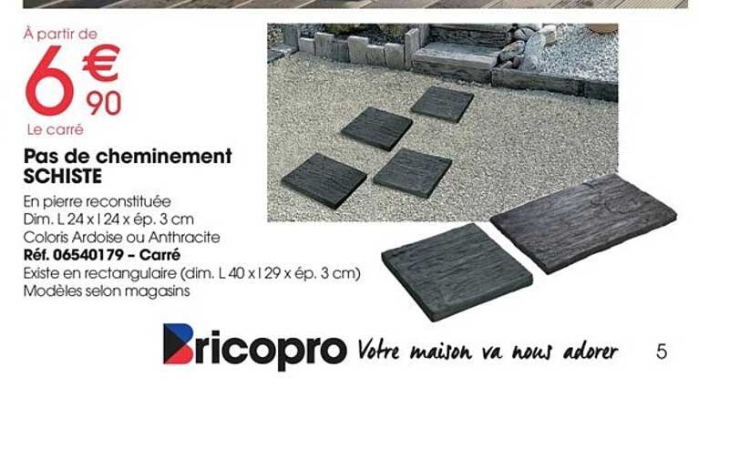 pas de cheminement schiste