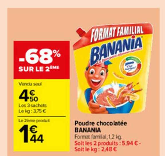 poudre chocolatée banania