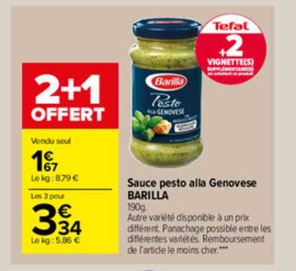 sauce pesto alla genovèse barilla