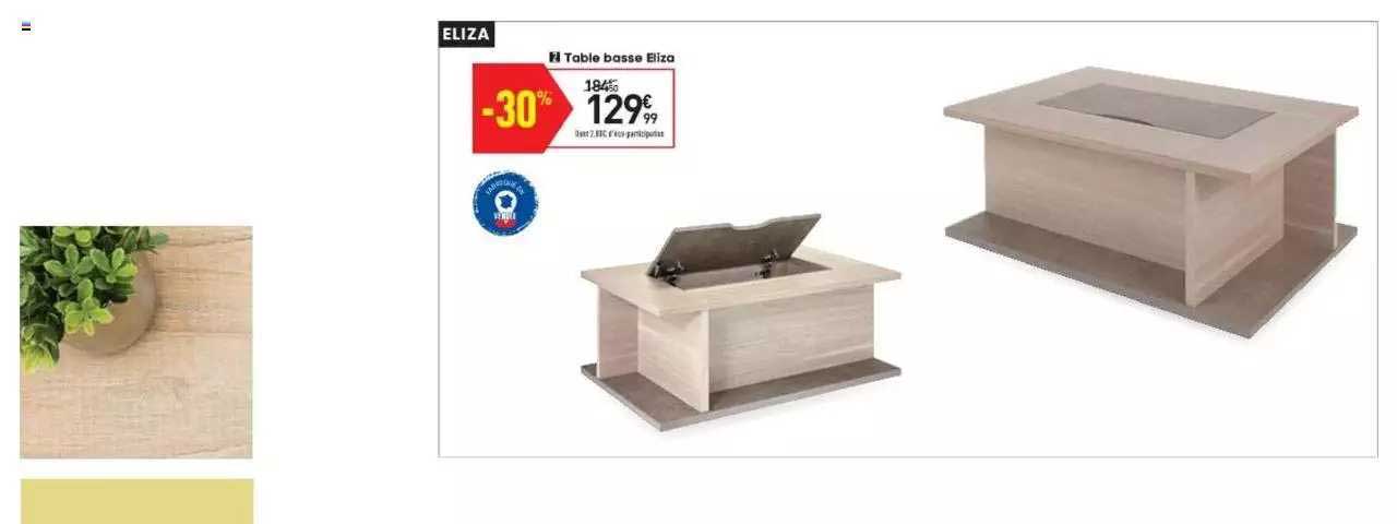 table basse eliza