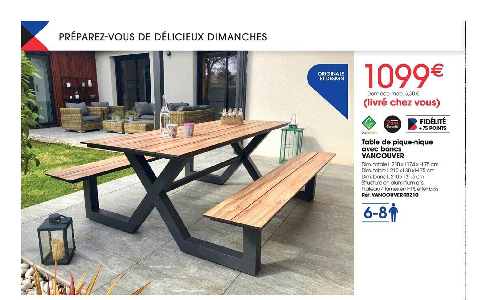 table de pique-nique avec bancs vancouver