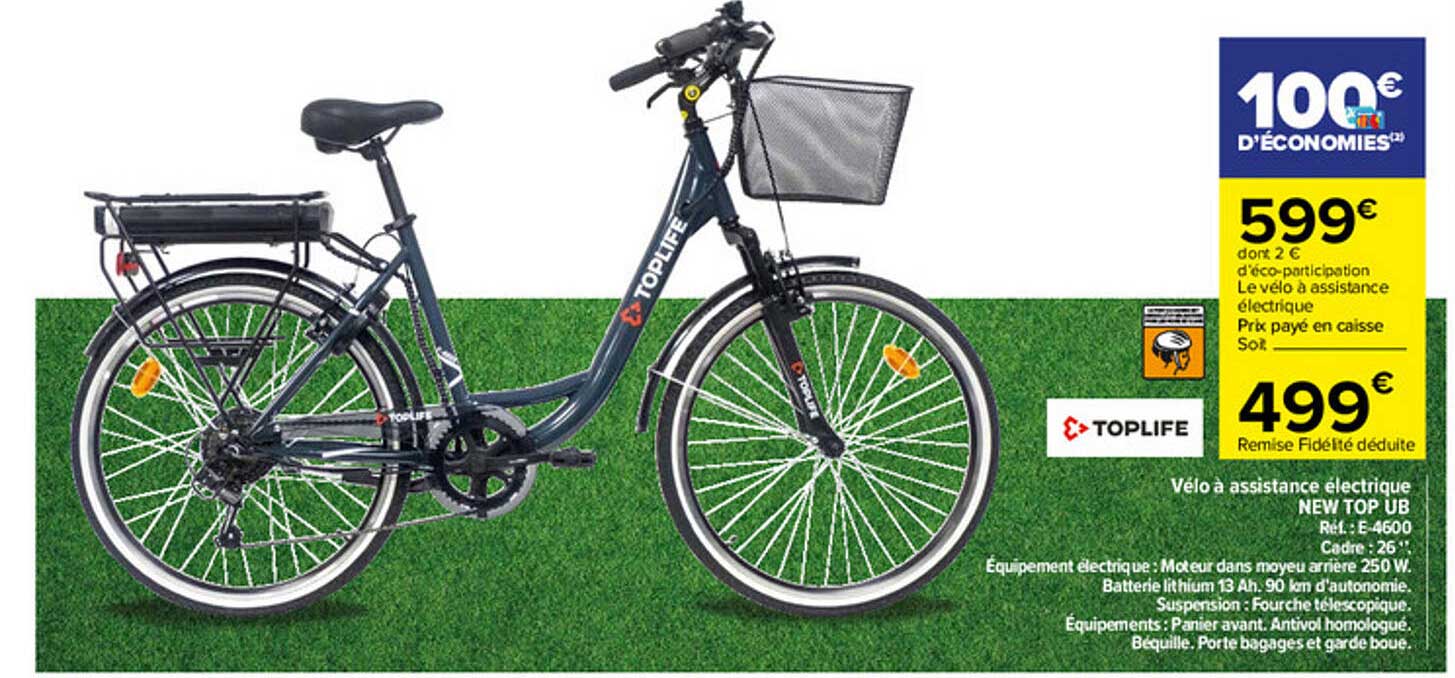 vélo à assistance électrique new top ub