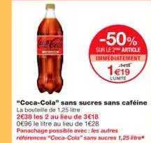 "coca-cola" sans sucres sans caféine