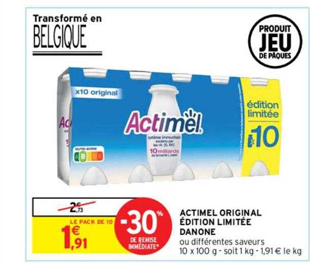 Actimel Original édition Limitée Danone