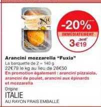 arancini mozzarella "fuxia"