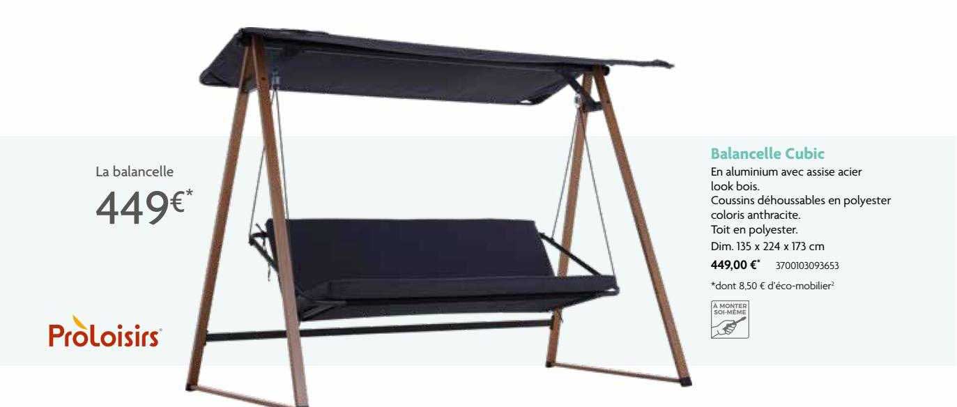 Balancelle Cubic Proloisirs