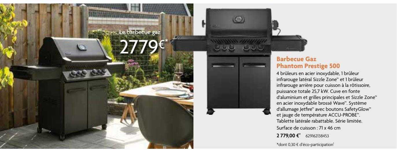barbecue gaz phantom prestige 500