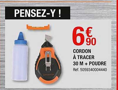 Cordon à Tracer 30 M + Poudre