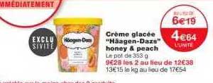 crème glacée "häagen-dazs" honey & peach