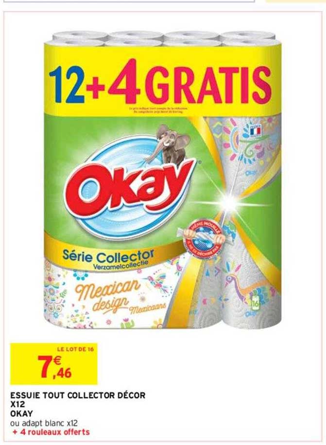 essuie tout collector décor x12 okay