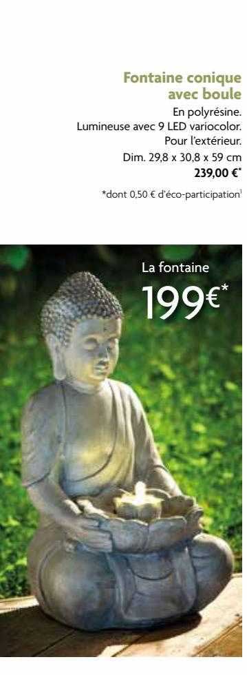 fontaine conique avec boule