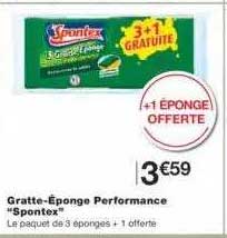 gratte-éponge performance "spontex"