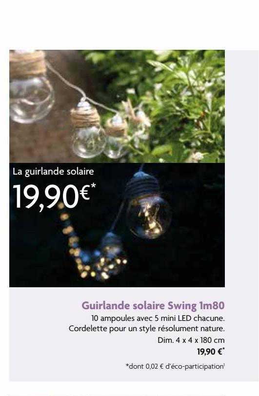 guirlande solaire swing 1m80