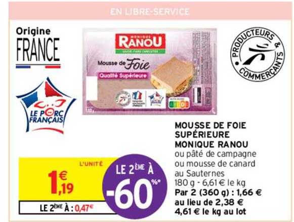 mousse de foie supérieur monique ranou