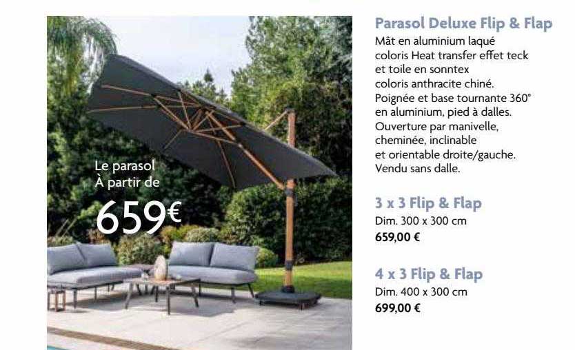parasol deluxe flip & flap