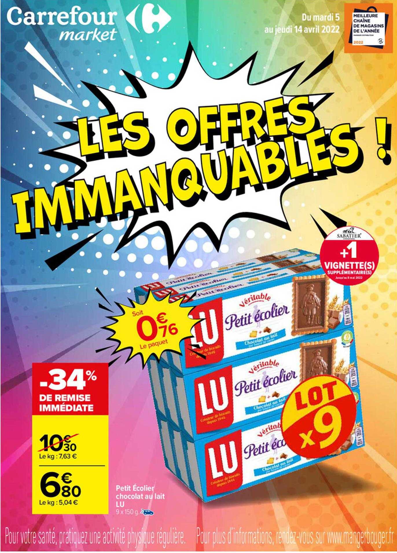 Petit écolier Chocolat Au Lait Lu