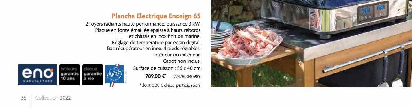 plancha électrique enosign 65