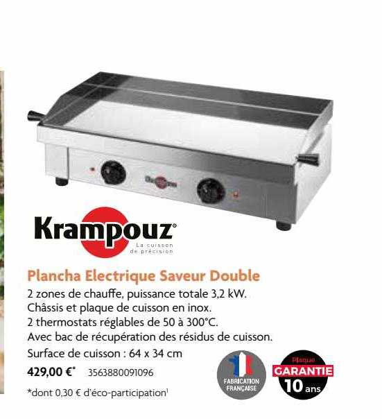 Plancha électrique Saveur Double Krampouz
