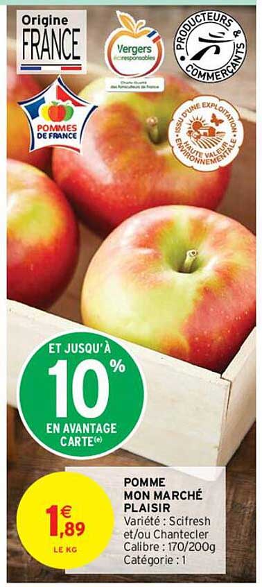 pomme mon marché plaisir