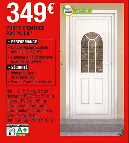 porte d'entrée pvc "kiev"