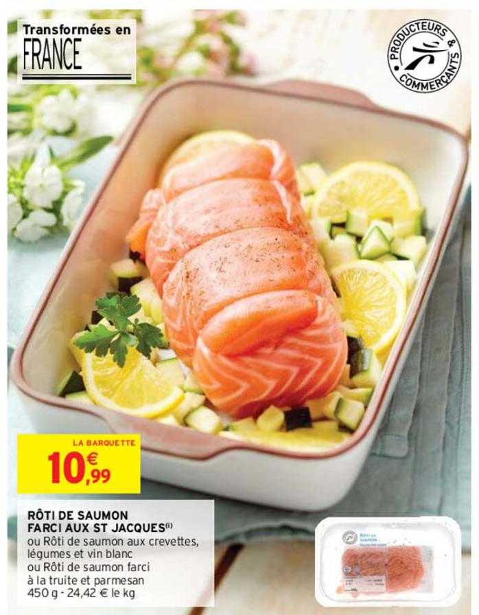 rôti de saumon farci aux st jacques