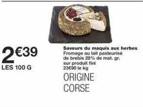 saveurs du maquis aux herbes