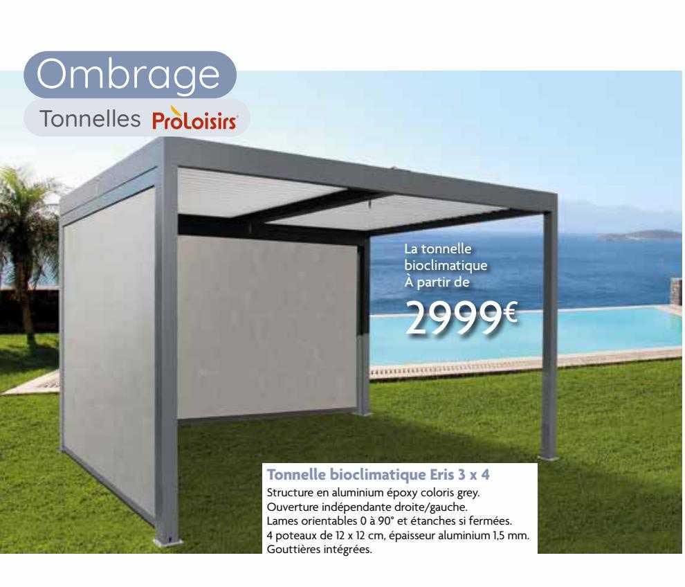 tonnelle bioclimatique eris 3 x 4