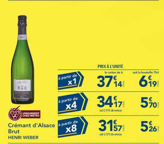 crémant d'alsace brut henri weber