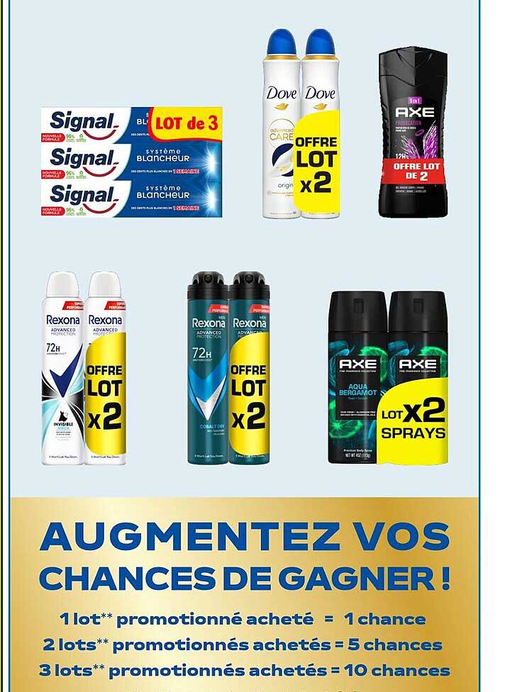Signal, Dove, Axe, Rexona