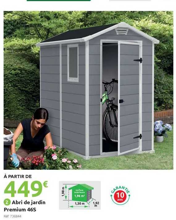 abri de jardin premium 46s