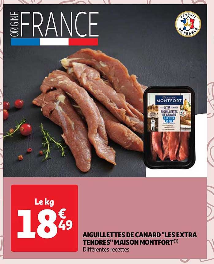 Aiguillettes De Canard "les Extra Tendres" Maison Montfort