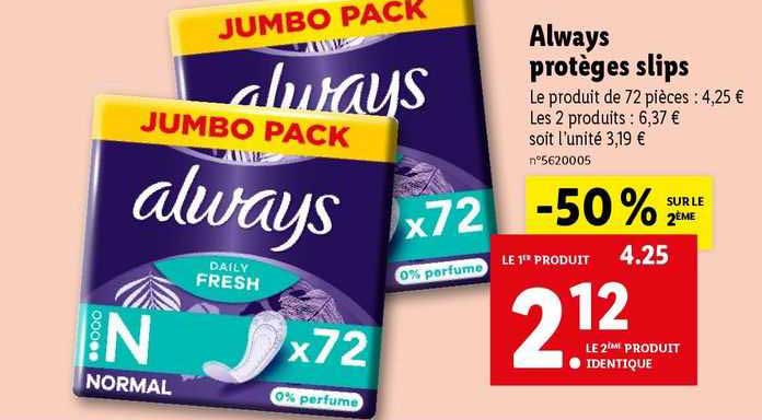 always protèges slips