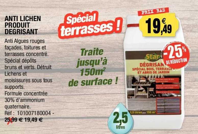 anti lichen produit degrisant