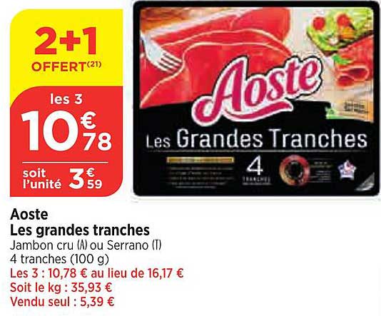 aoste les grandes tranches