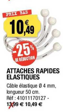 attaches rapides élastiques