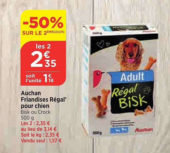Auchan Friandises Régal' Pour Chien