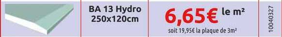 Ba 13 Hydro 250 X 120 Cm