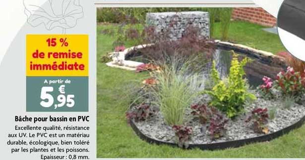 bâche pour bassin en pvc