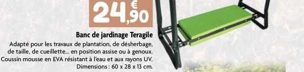 banc de jardinage teragile