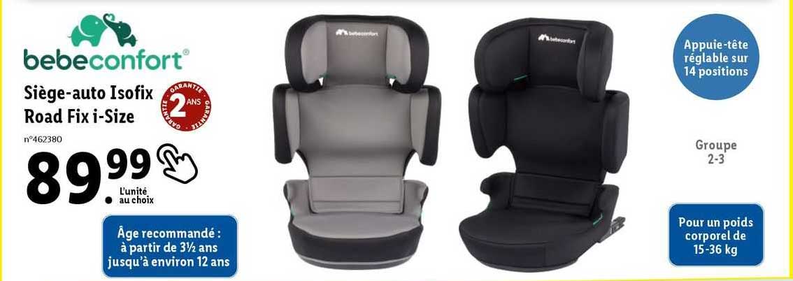 bebeconfort siège-auto isofix road fix i-size