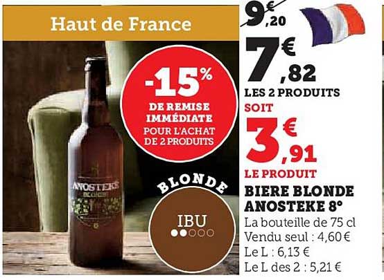 Bière Blonde Anosteke 8°