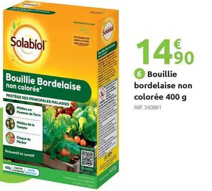 bouillie bordelaise non colorée 400 g