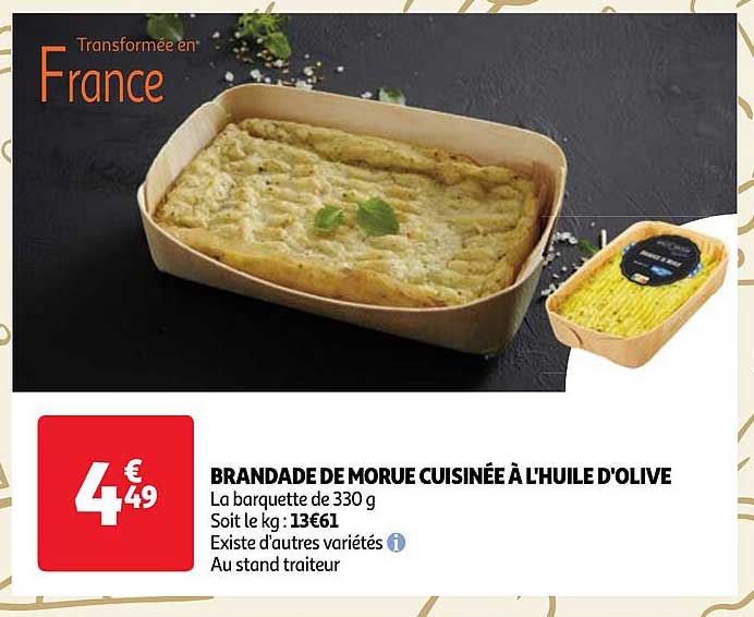 Brandade De Morue Cuisinée à L'huile D'olive