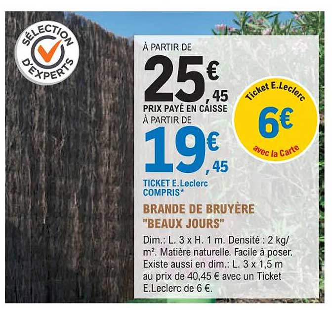 brande de bruyère "beaux jours"