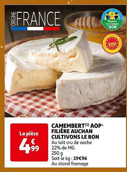 camembert aop filière auchan cultivons le bon