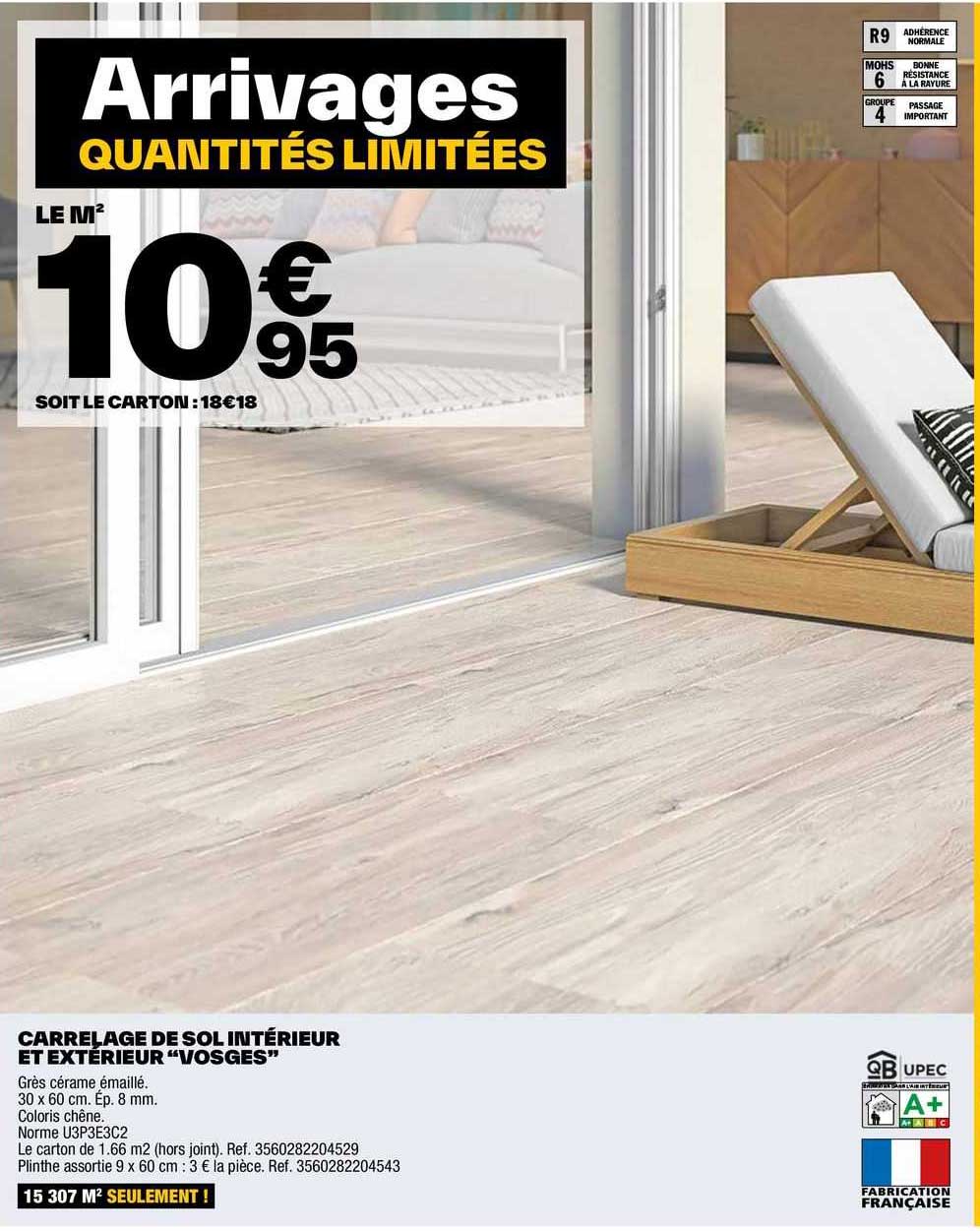 Carrelage De Sol Intérieur Et Extérieur "vosges"