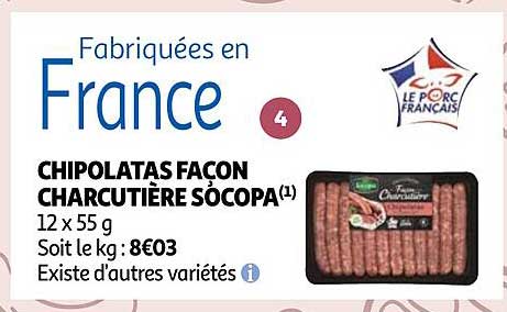 chipolatas façon charcutière socopa