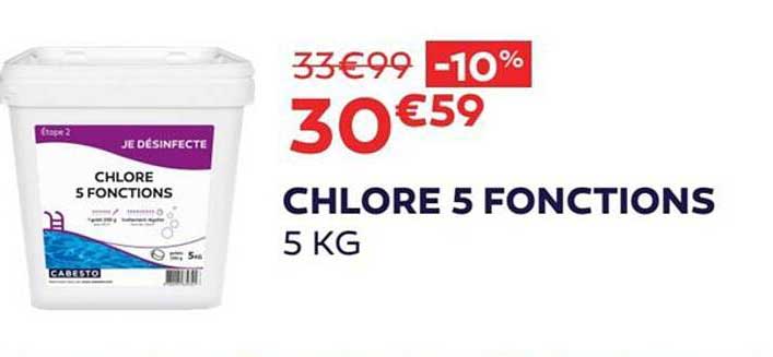 chlore 5 fonctions 5 kg