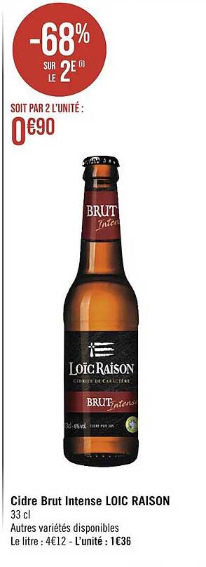 cidre brut intense loïc raison