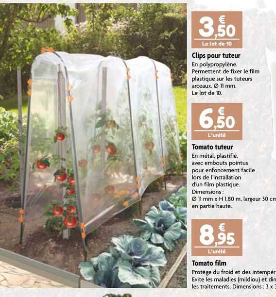clips pour tuteur, tomato tuteur, tomato film